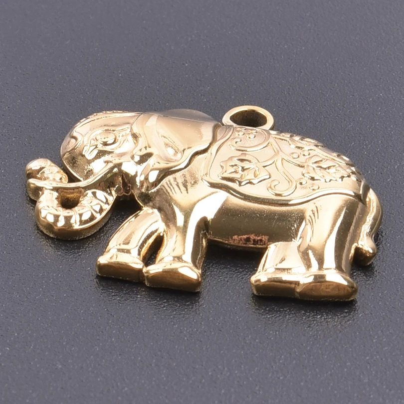 5 stücke Edelstahl niedlichen Tier Charms lange Nase Elefant Charms Anhänger für Schmuck herstellung liefert DIY handgemachte Accessoires