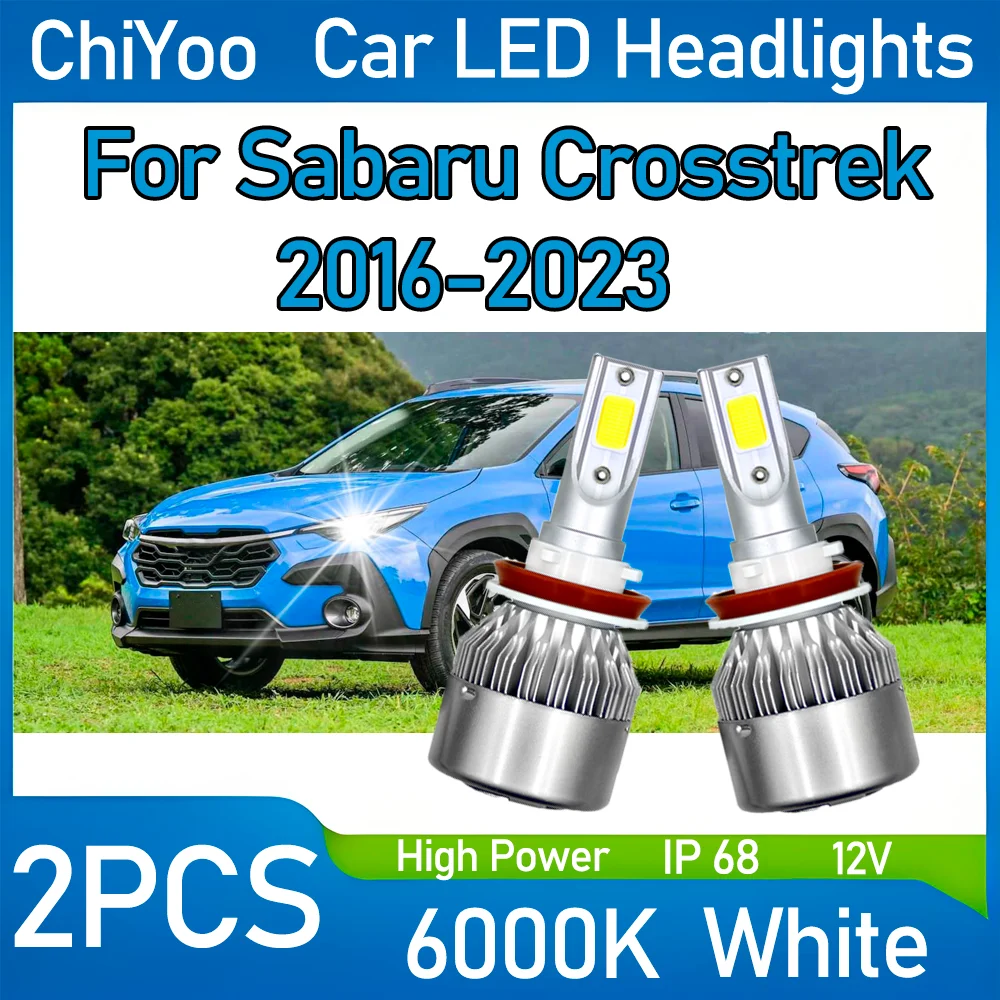 

2PCS 10000LM Car LED Headlights Light Headlamps 6000K White 12V 24V For Sabaru Crosstrek 2016 2017 2018 2019 2020 2021 2022 2023