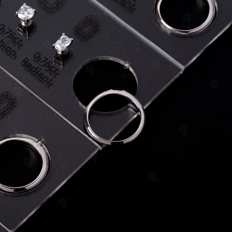 HMJ Jewelry Tools Caliper Diamond Carat Size Shape Customize Comparison Magnetic Ring Gem Base 10 Cuts 0.5-6CT for Jewelry Store