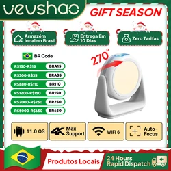 Vevshao A10 สมาร์ท 1080P โปรเจคเตอร์ Android 11.0 พร้อม 5G WiFi โคมไฟแบบพกพาโปรเจคเตอร์ 4K รองรับ HD วิดีโอโฮมเธียเตอร์โปรเจคเตอร์