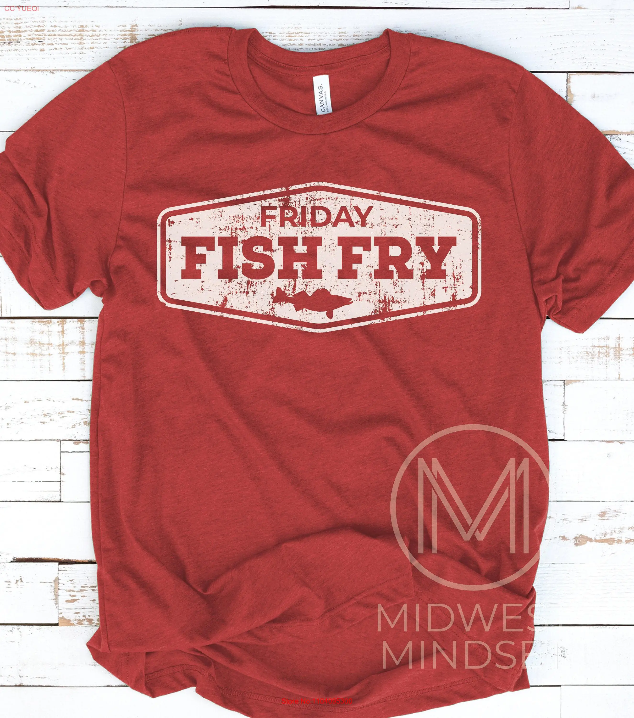 

Fish Fry T Shirt Friday Night Fishing for Fisherman Supper Club Wisconsin LenT Catholic Vacation long or short sleeves