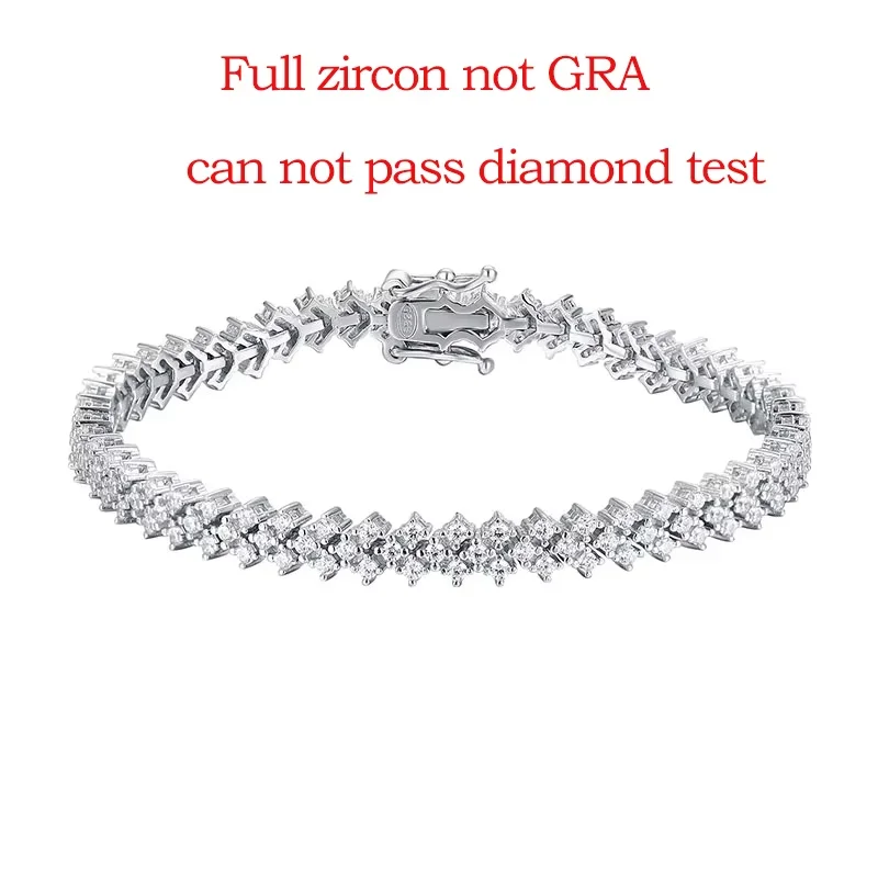 Smyoue Moissanite Tennis Bracelet Silver 925 4