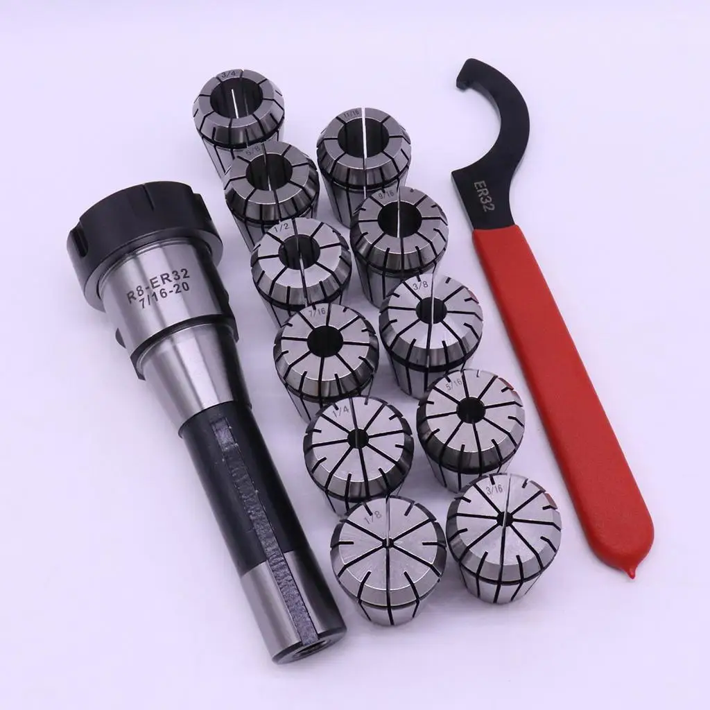 ER32 Collet Chuck MT2 Shank Spanner High Speed Steel Engraving Milling Holder for Machine Work