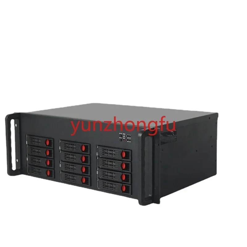 Nas chassis, enterprise hot swappable 12 hard atx motherboard short 4u server storage rack type multi