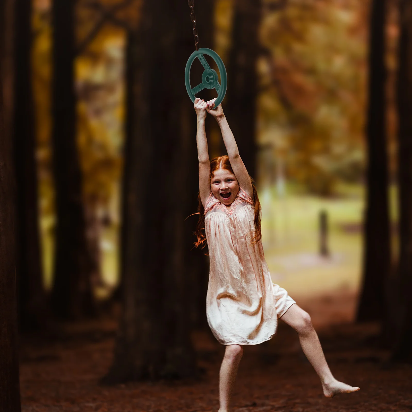 Robuste Kinderschaukelscheibe aus Kunststoff, großer runder Schaukelsitz, Spielplatz, Outdoor, Innenbereich, Erholungszubehör, Schaukeln, runde Platte
