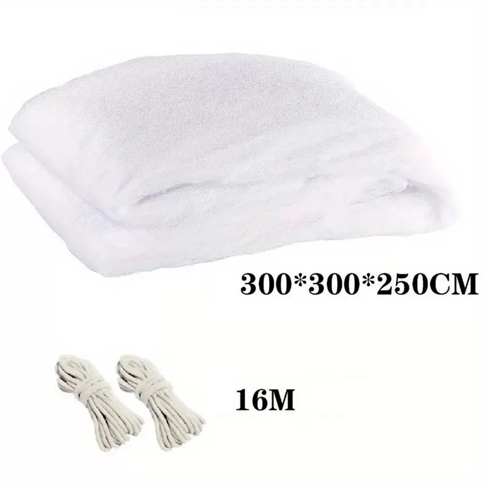 Large Square Bed Net 4 Corners Polyester Mesh Canopy For Outdoor Camping Travel Picnic Garden Patio Furniture Cover
