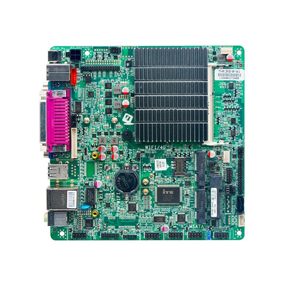 A72Z M51 Mini ITX J1900 Motherboard With Industrial Control And Dual Serial Ports LPT/LVDS/EDP Configuration