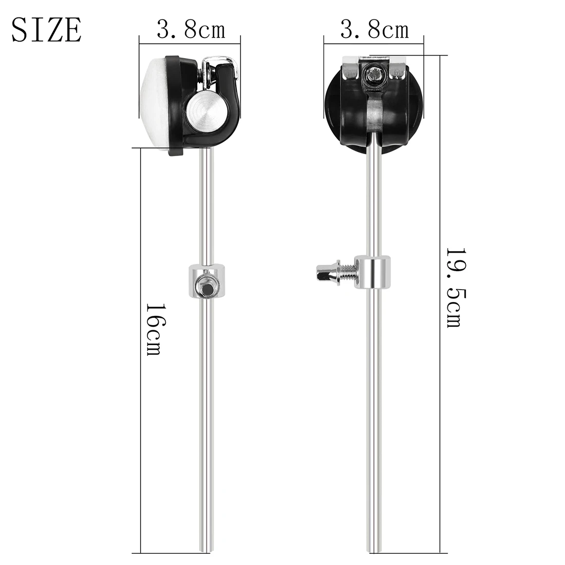 Drum Stomp Hammer Head Counterweight Frame Drums Jazz Drums Felt and Metal Suitable for Percussion Instruments Accessories