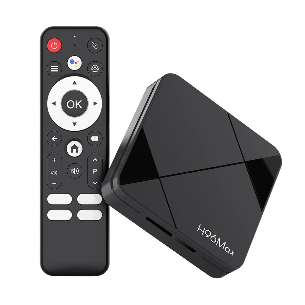 Android 14 Smart TV Box RK3518 رباعي النواة H96Max Home Video Player Voice Remote Control Mouse Assistant