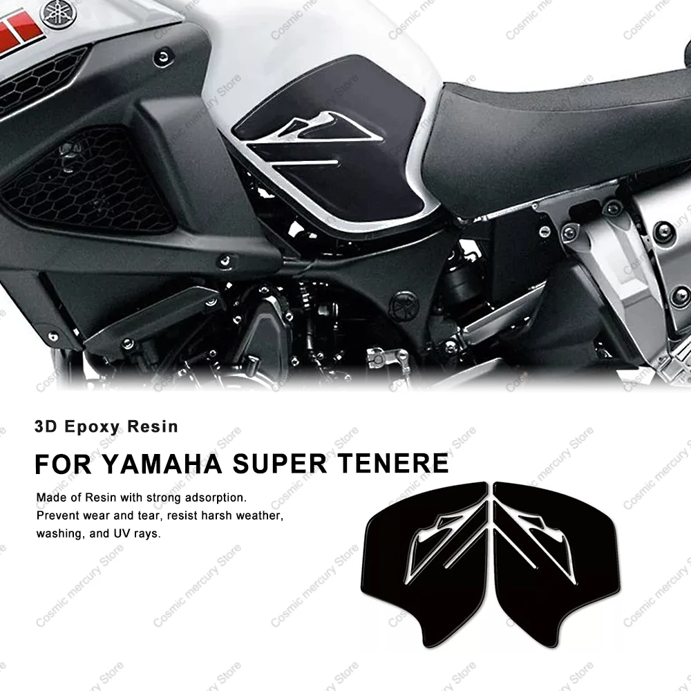 For YAMAHA SUPER TENERE Motorcycle Accessories Tank Pad Sticker 3D Epoxy Resin Protective Sticker