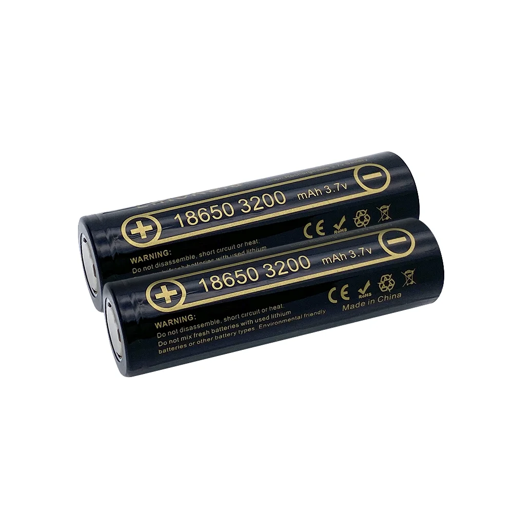 100% Original high quality Liitokala 18650 battery 3.7V 3200mAh 18650 rechargeable batteries  for flashlight