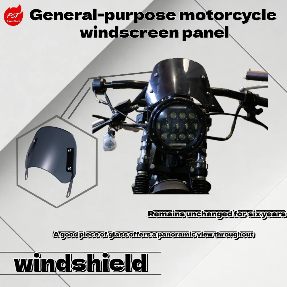 

Universal 5-7 Inch Headlight Windshield for Motorcycle Modified Wind Deflector