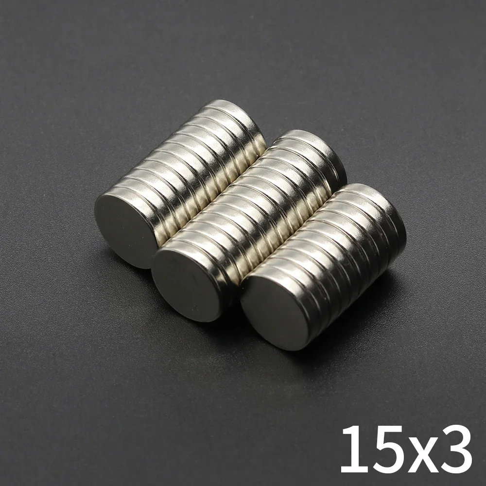 

15X3MM Round Super Strong Magnet Powerful Neodymium Magnets N35 NdfeB Permanent Magnetic imanes Refrigerator Magnet
