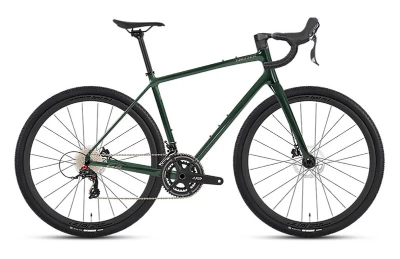 Twitter-Alumium Alloy Gravel Bike Frame with Carbon Fork, Road Frameset, Disc Brake,Thru Axle,12x142mm,700C, 40C,All Inner Cable