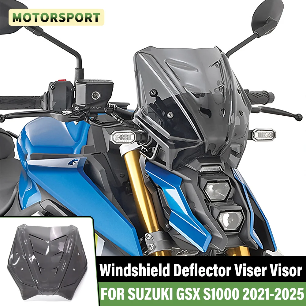 FÜR Suzuki GSX S1000 GSX-S1000 GSXS 1000 2021 2022 2023 2024 2025 Motorrad Windschutzscheibe Windschutz Windabweiser Viser Visier