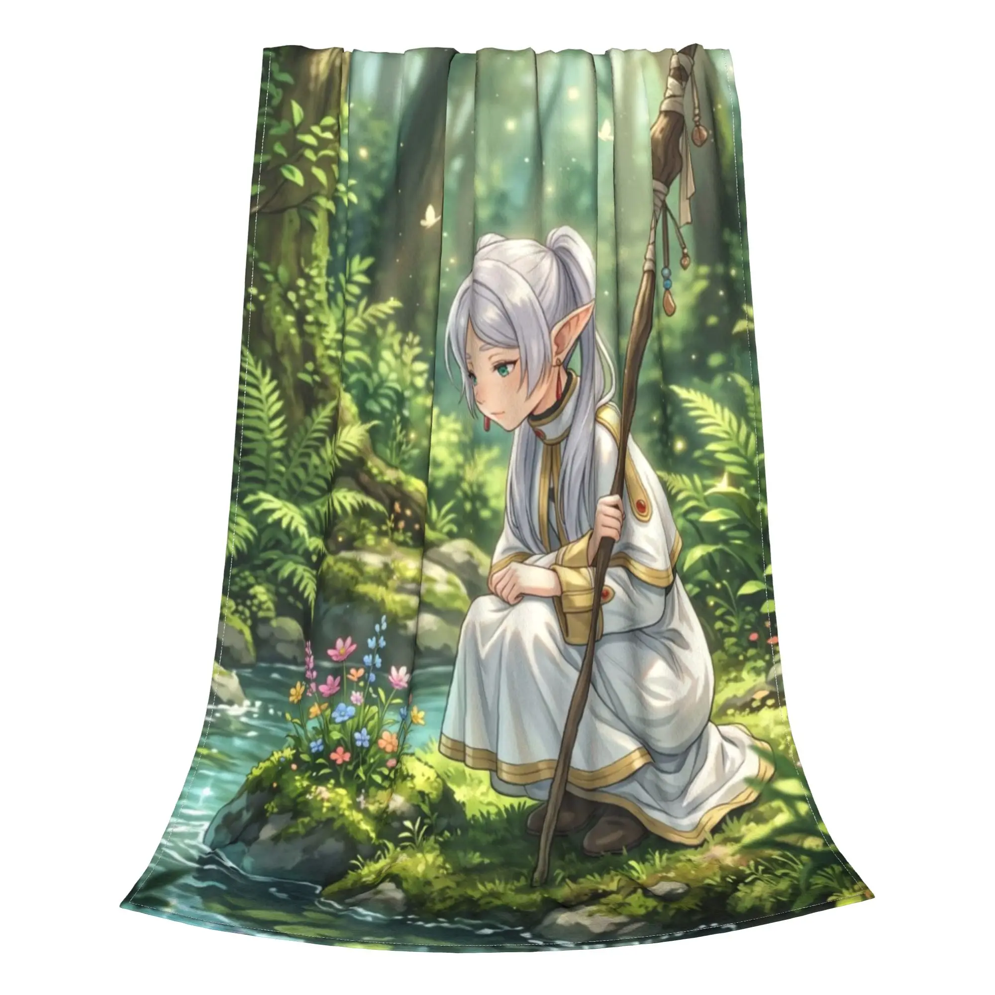 Frieren Beyond Journeys End Frieren Beyond Journeys End Blanket Summer Breathable Super Warm Throw Blankets For Sofa Rug Piece
