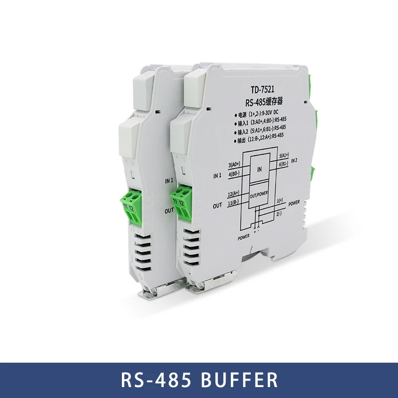 RS-485 Two Hosts Cached Isolated Repeater RS-485 Splitter