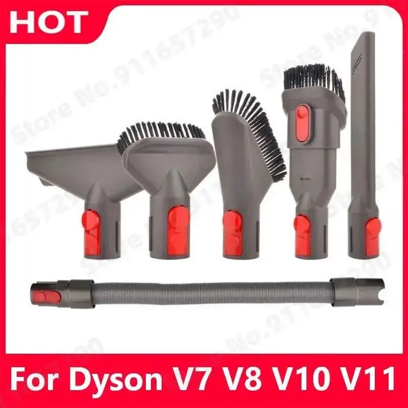Щетка для пыли, детали всасывающей головки для Dyson V8 V7 V10 V11, аксессуары для робота-пылесоса, сменный разъем, комплект шлангов