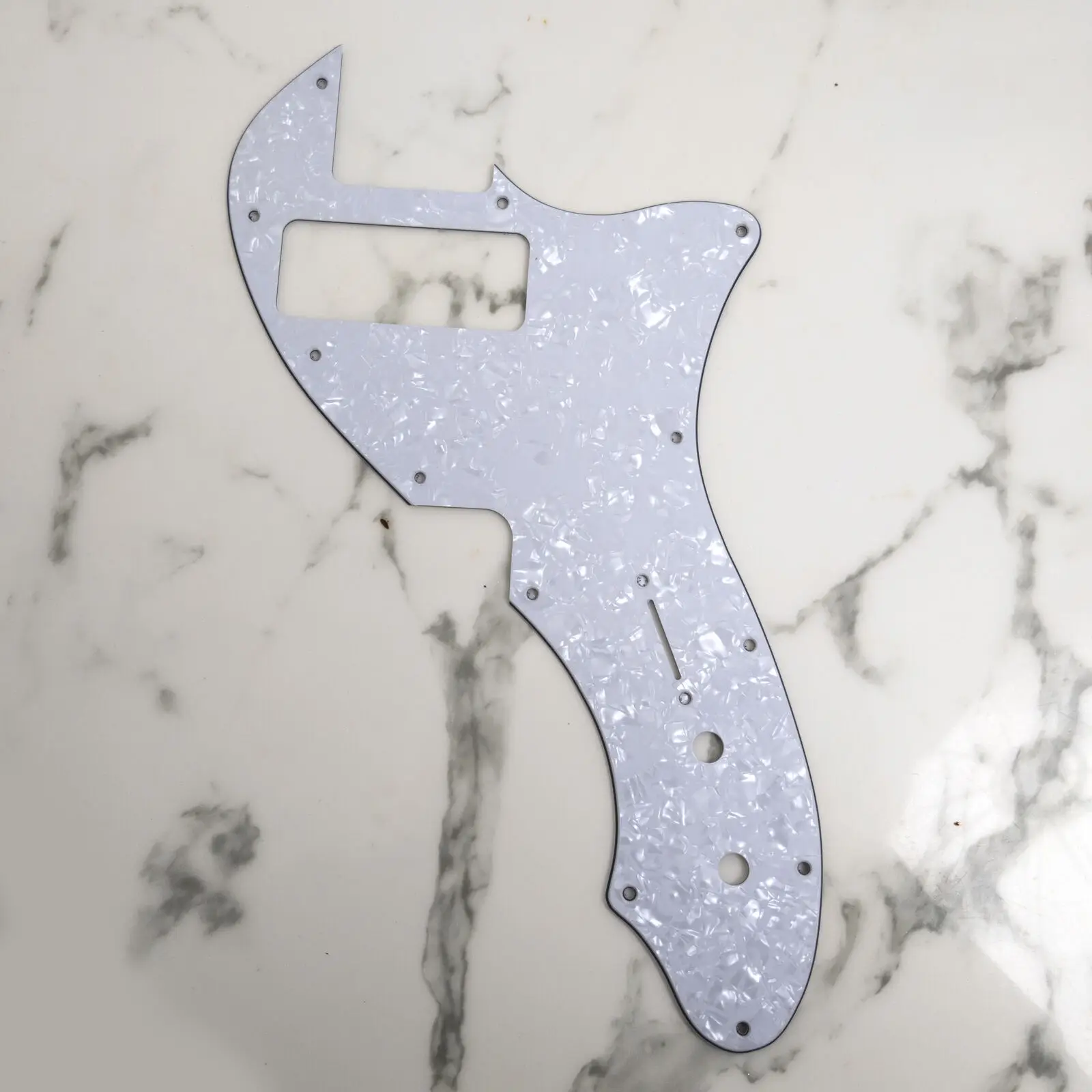 Thinline Gitaar Pick Guard Slagplaat Scratch Plaat voor TL Thinline 69 Heruitgave RI Gitaar Witte Parel Scratch Plaat