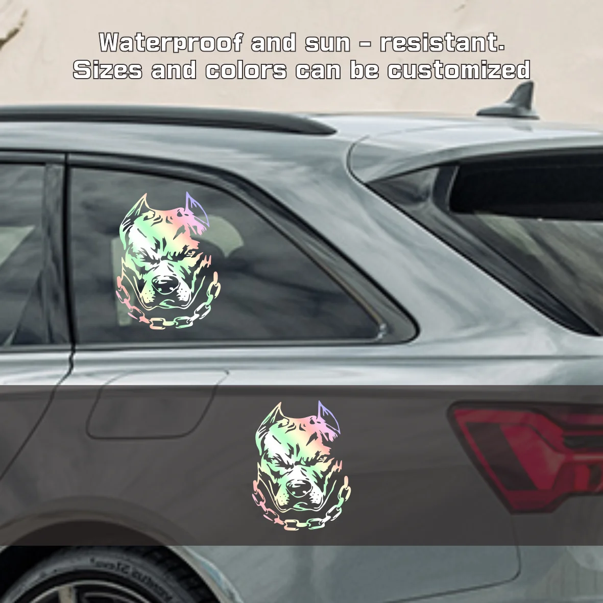 

Waterproof Bulldog Car Stickers | Vinyl Decals for Interior | Sunscreen Auto Decor