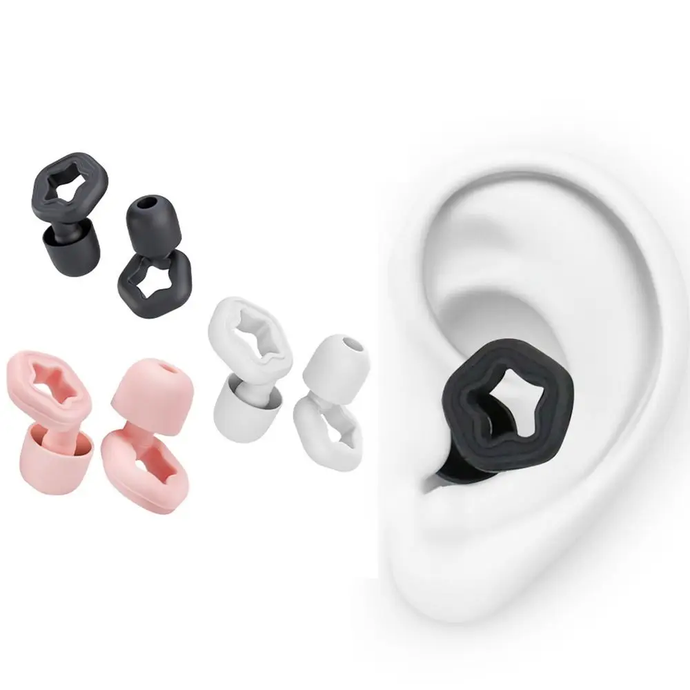 Waterproof Creative Foam Earplugs Anti Noise Silicone Sleeping Ear Plugs with Storage Box Study Ear Protector Snoring