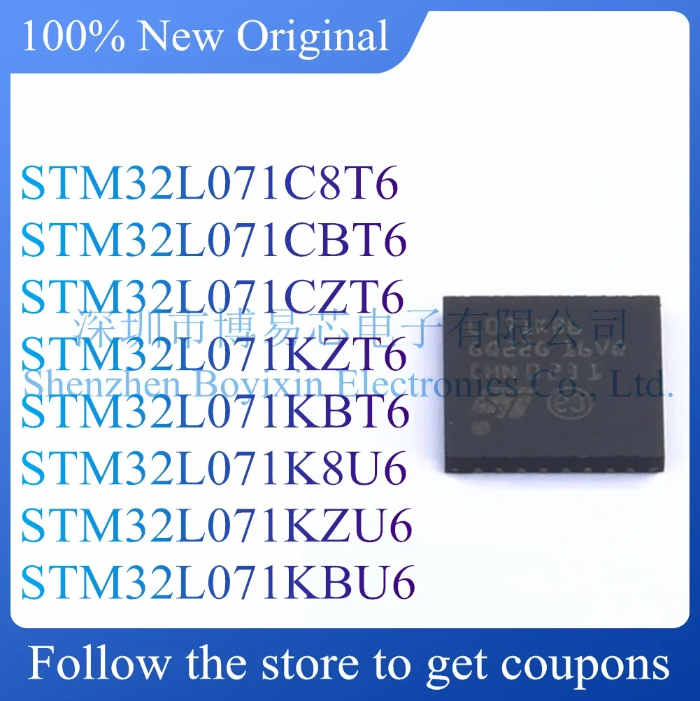 NEW STM32L071C8T6 STM32L071CBT6 STM32L071CZT6 STM32L071KZT6 STM32L071KBT6 STM32L071K8U6 STM32L071KZU6 STM32L071KBU6