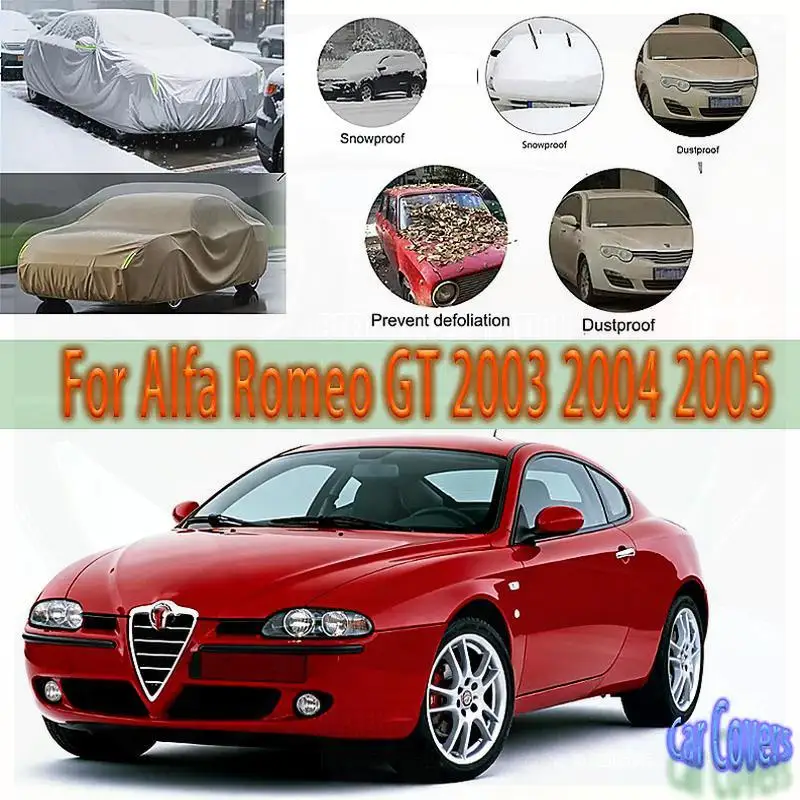 

For Alfa Romeo GT 2003-2005 Outdoor Protection Full Waterproof Dustproof Exterior Snow Sunshade Car Covers