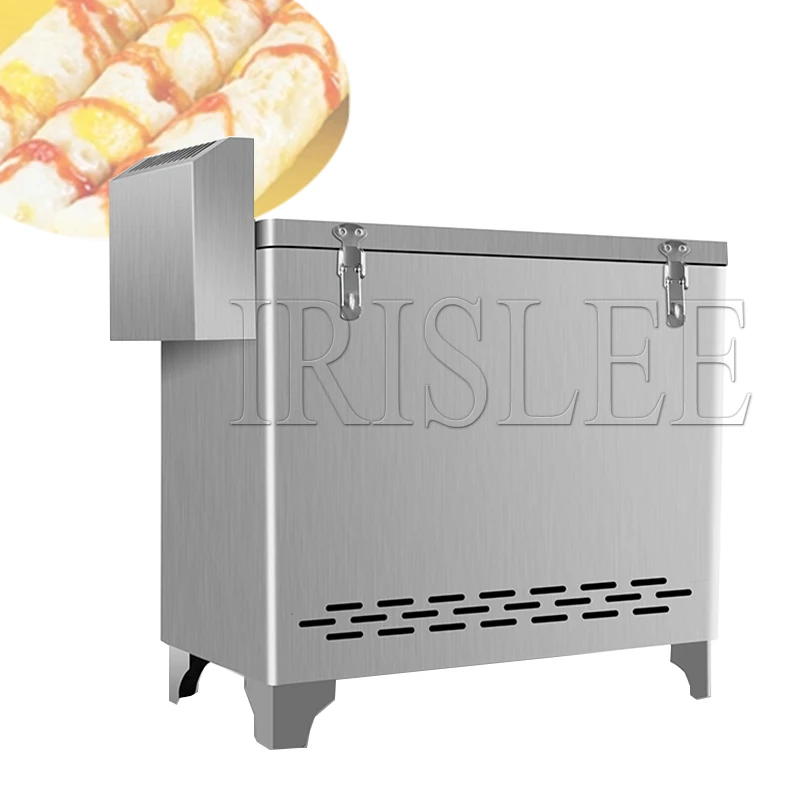 10 ثقوب آلة لف السجق البيض المعالج قسم الغاز آلة الوجبات الخفيفة التجارية هوت دوج المرجل صانع السجق البيض