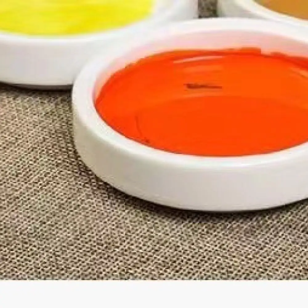 Traditional Chinese Style Five Layer Ceramic Ink Plate Handcrafted Floral Pattern Paint Mixing Palette For Ink Wash Painting
