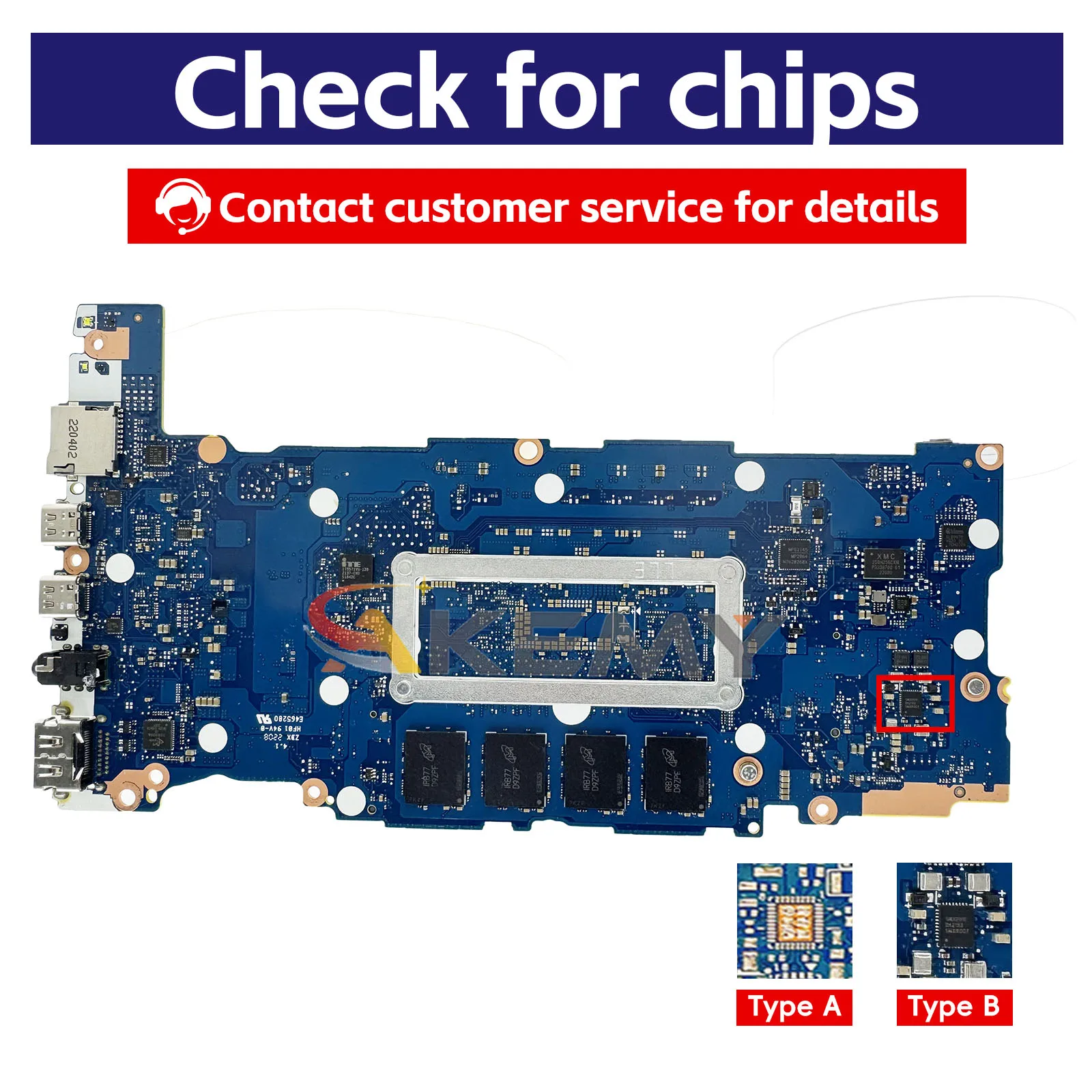 UX3402ZA Laptop Motherboard For ASUS ZenBook UX340ZA UX3402 Q409Z Notebook Mainboard With 12th Gen I3 i5 i7 100% tests OK stk view 2