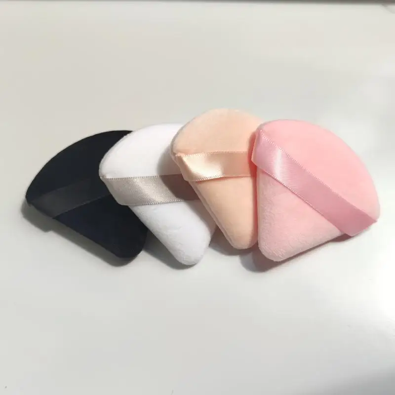 6pcs Powder Puffs, Soft Triangle Wedge Makeup Powder Puff For Loose Powder Mineral Powder Body Powder Velour Cosmetic Foundation