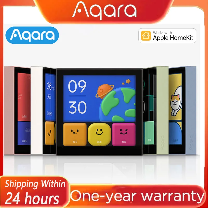 

Умный сенсорный выключатель Aqara Smart Magic Switch S1E / сенсорный переключатель сценариев с сенсорным управлением, 4-дюймовый полноцветный LED-дисплей, статистика энергопотребления, настройка сценариев, дистанционное управление