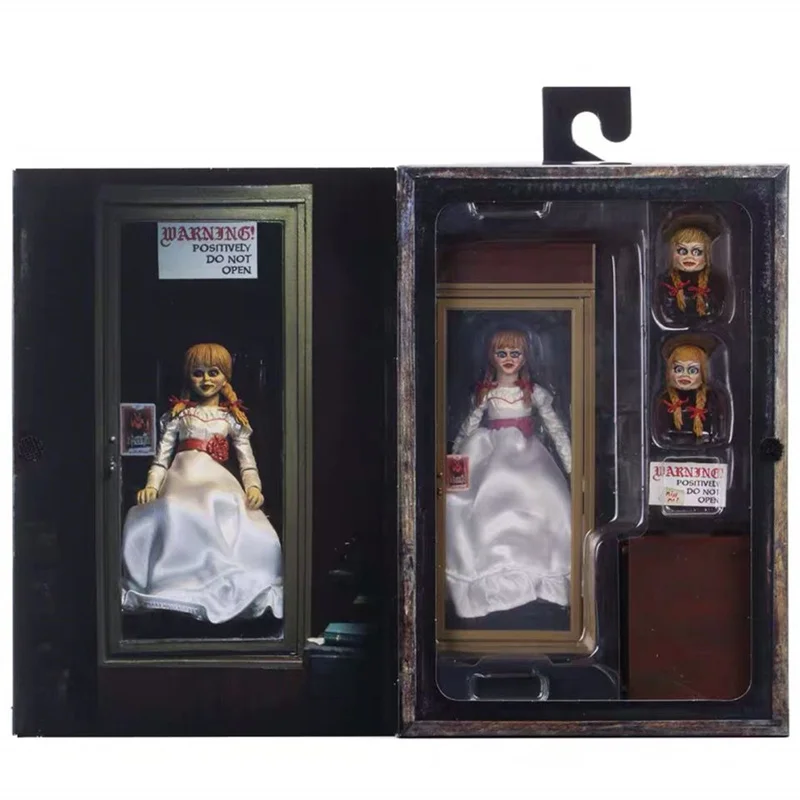 Figura NECA Annabelle Comes Home, Figura de Acción de Annabelle, Muñeca de Juguete de 18 cm (7 Pulgadas), Ropa Real, Articulaciones Móviles, Decoración, Réplica