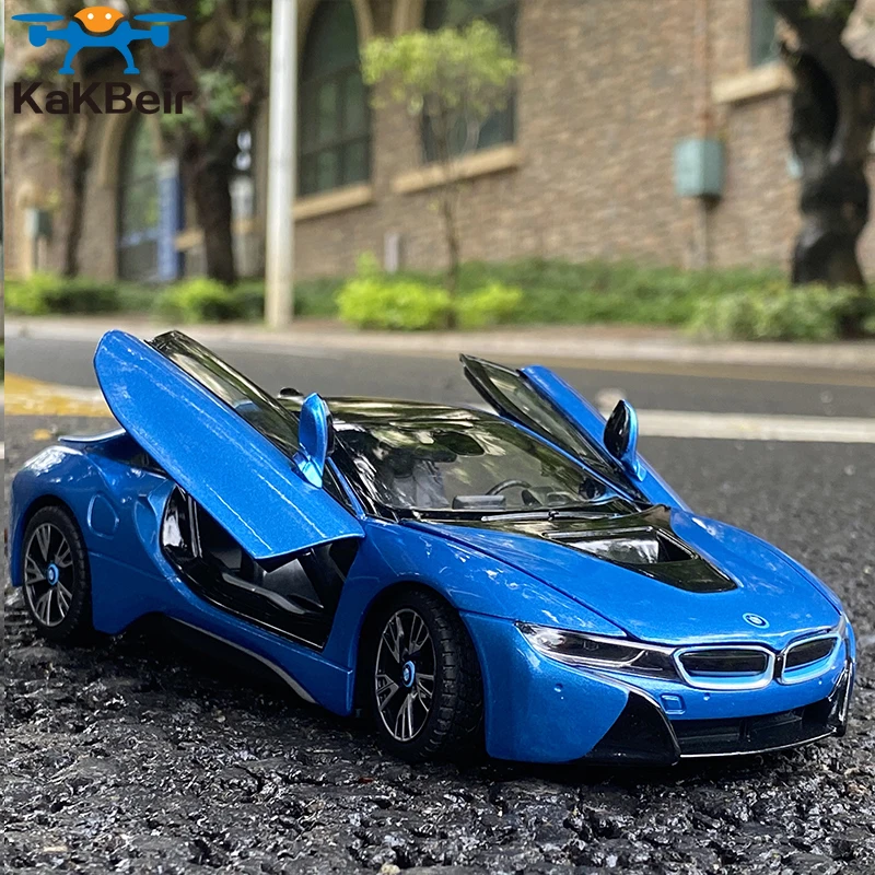 

Бесплатная доставка RASTAR 1:24 BMW I8 модель автомобиля из сплава Литые и игрушечные автомобили коллекционные подарки без пульта дистанционного управления Транспортировочная игрушка