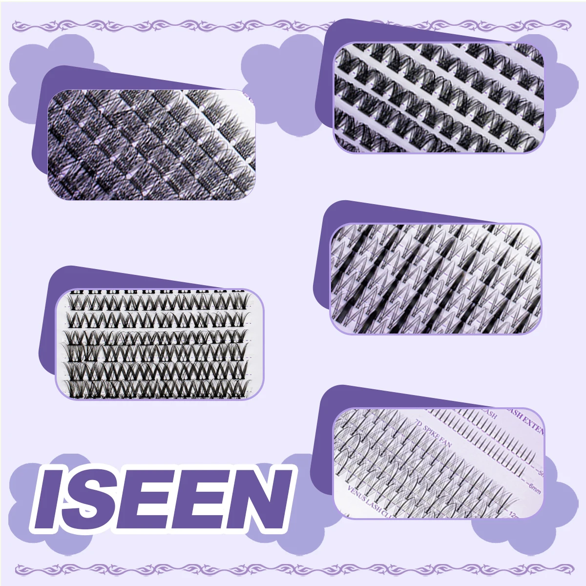 مجموعة أدوات تمديد الرموش DIY مع ربط الرموش والختم وملاقط الرموش وفرشاة ومزيل غراء الرموش