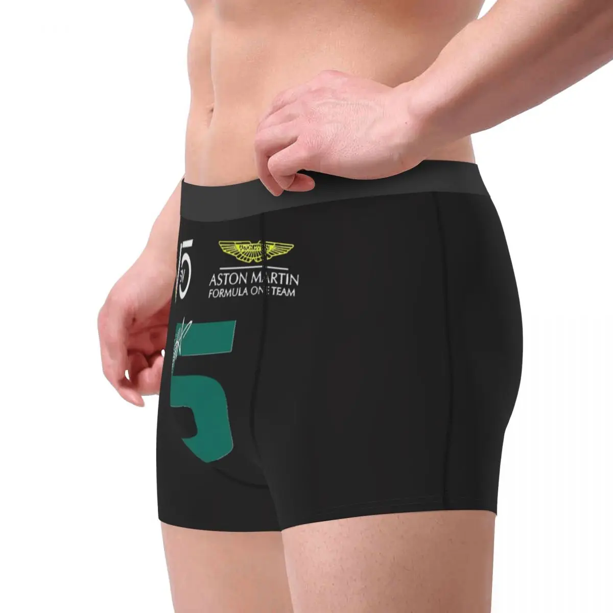 Sebastian Vettel 5Asmt F1 2022 Heren Boxershorts Boxershort Slips Zeer Ademende Onderbroek Hoge Kwaliteit Korte Broek Cadeau Idee