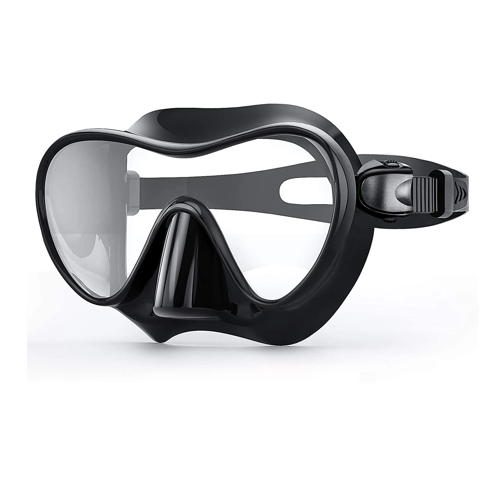 High Quality Freediving Spearfishing Silicone Underwater Scuba Tempered Glass Diving Mask