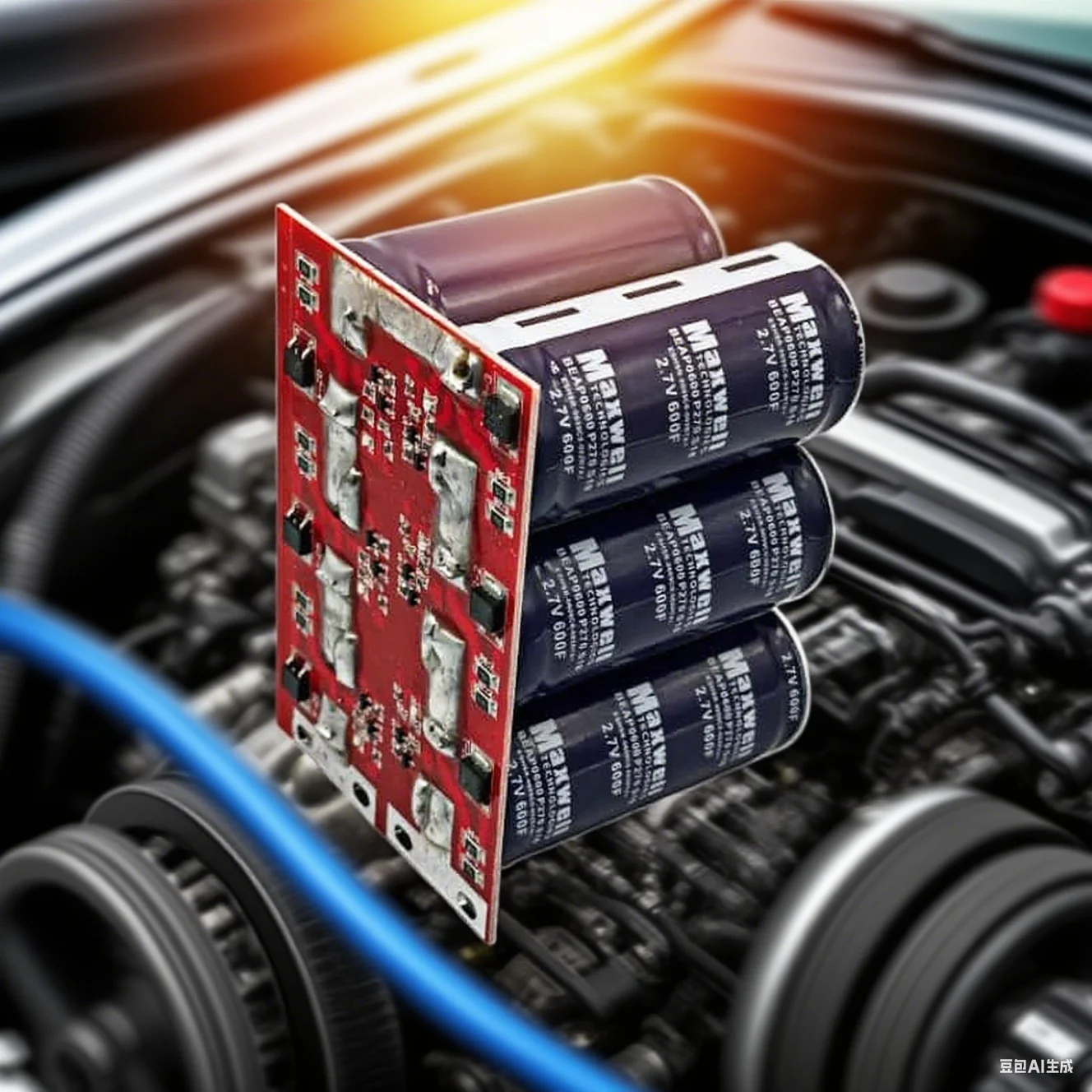 Maxwell 16V100F Dual row Supercapacitor Automotive Rectifier Module 2.7V600F Audio Supercapacitor Large Capacity