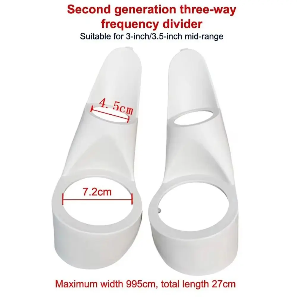 1Set Plastic Car Audio Speaker A-Pillar Tweeter Holder Gasket 2/3.5/3.8/4 Inch White Tweeter Holder Gasket Removable Washer