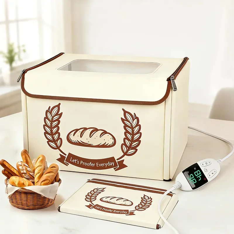 Folding Bread Proofing Box Dough Proofer Electric Sourdough Warmer with 68-131 F Temp Control and 99H Timer Dough Proofing