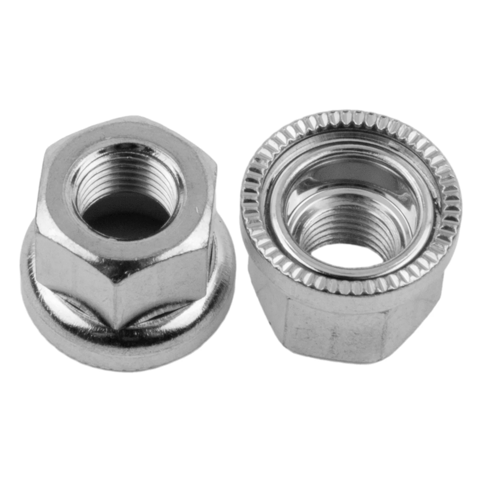 Hub Series Motor Fastener Set 2PCS Screw Nut Compatible with M9 M10 and 3/8 Threads for Fixed Gear Bicycle Hubs
