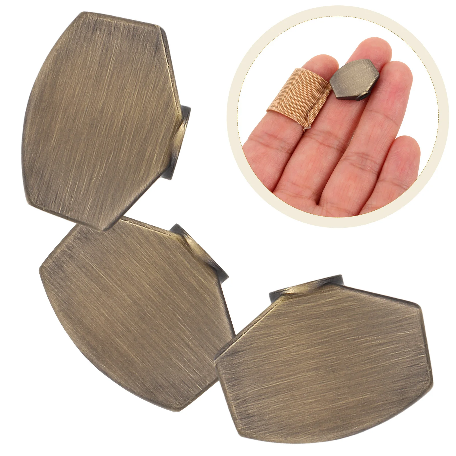 

6Pcs Guitar Tuning Peg Knobs Bronze Brushed Finish Replacement for Acoustic Electric Guitar Parts Durable Tuner Caps
