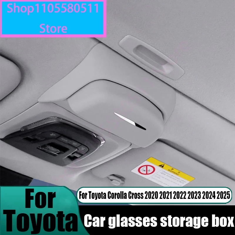 For Toyota Corolla Cross 2020 2021 2022 2023 2024 2025 car glasses storage box car interior modification accessories durable
