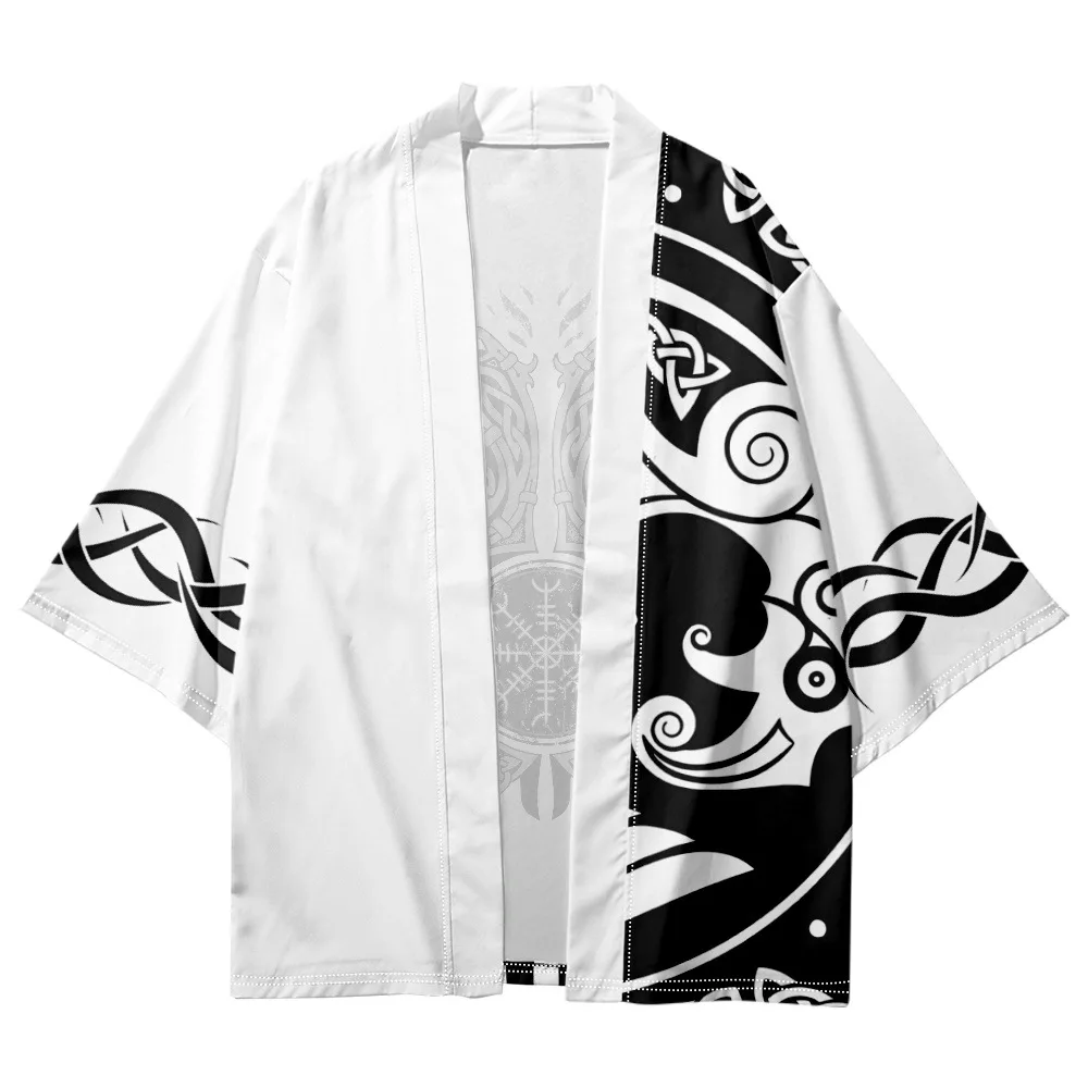 Fashion Design Japanese Kimono Summer Beach Yukata 3/4 Sleeve Shirt Haori Summer Casual Women Coat Tops