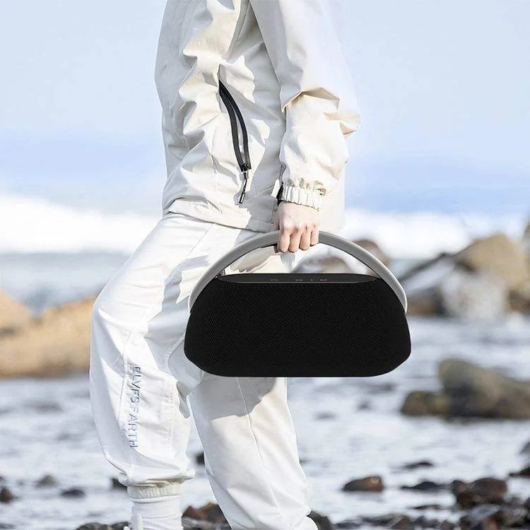 

Wholesale Latest Customizable Fashionable Wireless Battle Drum Fabric Touch Control Speaker with Tf/Usb/Aux Functions