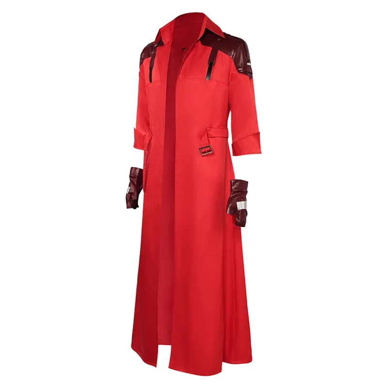 

asdh8@Dante Cosplay Red Coat Gloves Belt Anime Game DMC Roleplay Costume Men Clothes Outfits Halloween Carnival Party Disguise S