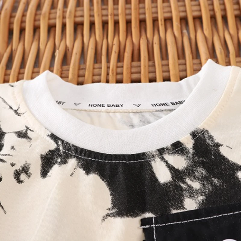 جديد الصيف طفل الفتيان الملابس دعوى الأطفال الفتيات تي شيرت السراويل 2 قطعة/مجموعة ملابس الرضع طفل عارضة زي الاطفال رياضية