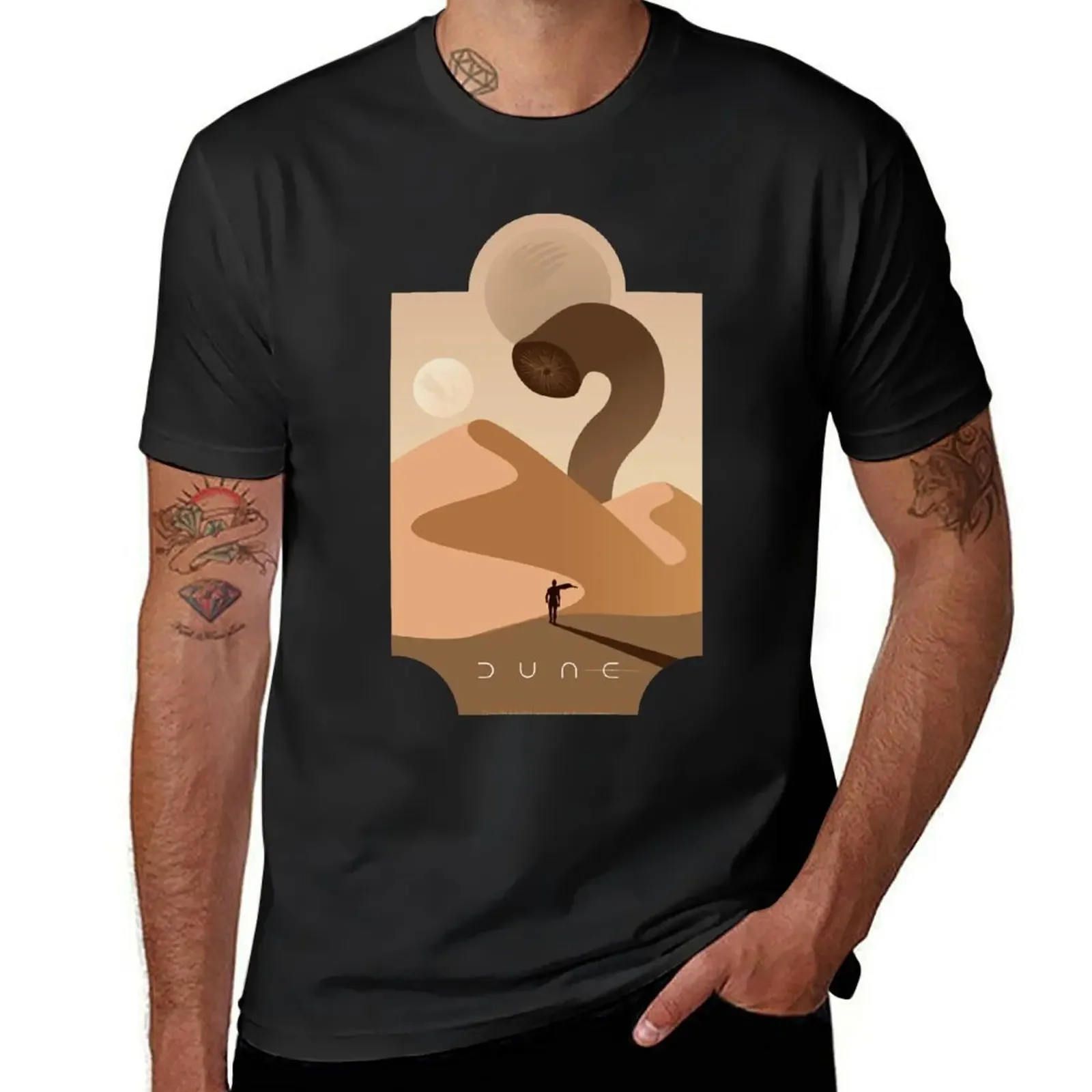 

Arrakis Sandworm T-Shirt quick drying anime stuff mens white t shirts