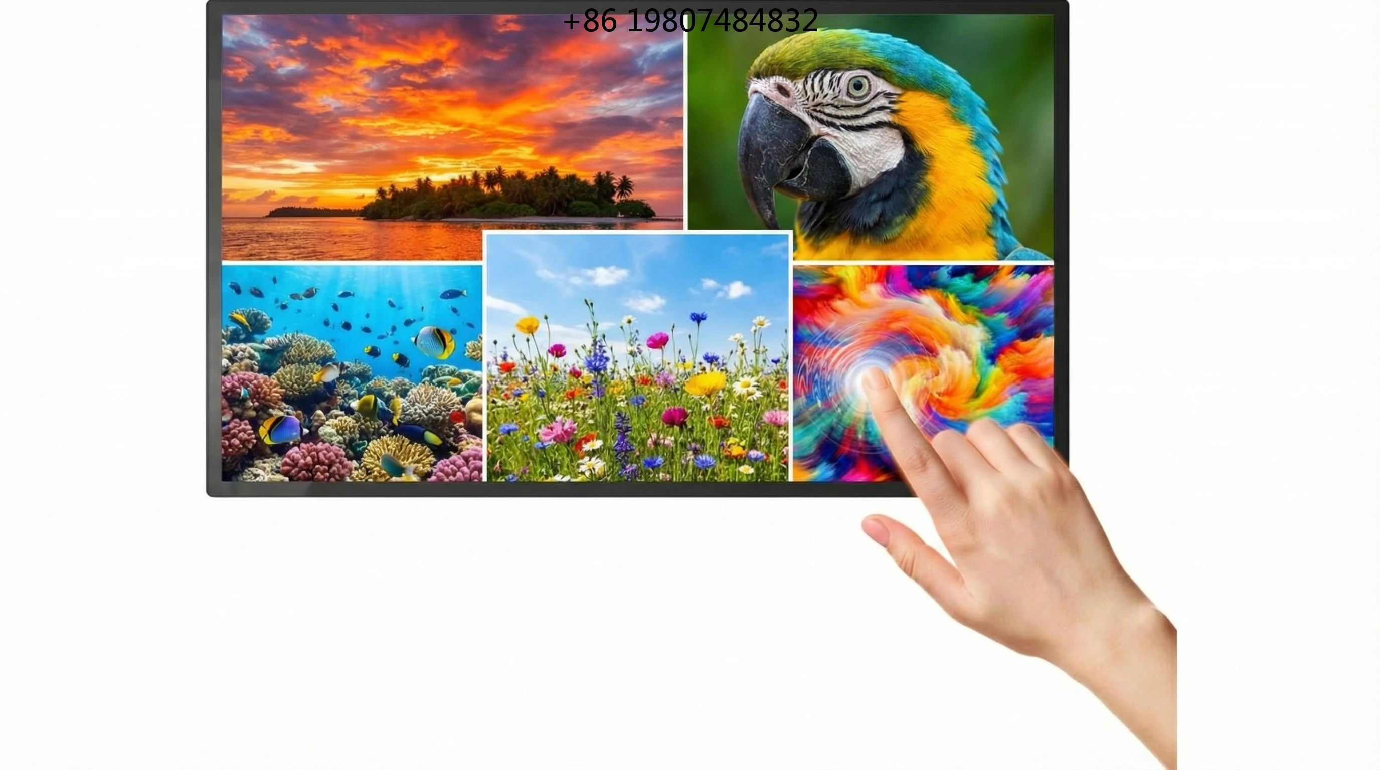 

Android 11 WiFi 6 for Cafe & Hotel 55 Inch Wall Mount Advertising Player 4K Touch Screen