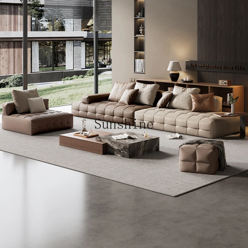 Italian minimalist living room home office business reception sofa